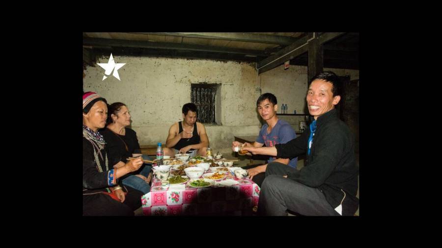 Dinner with local family 